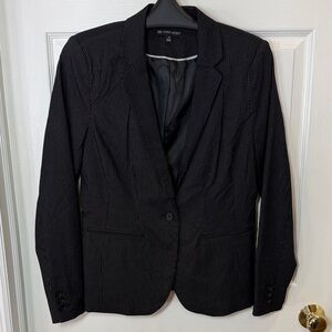 The Torie Jacket Black Pinstripe Blazer